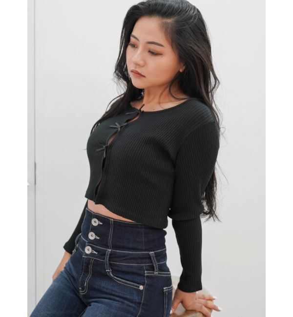 GYDA「2WAYリボンテレコトップス」|Tシャツ・カットソー|