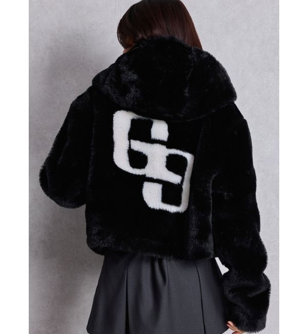 GYDA「GGエコファーショートフードコート」|ダウン|