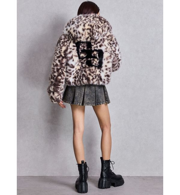 GYDA「GGエコファーショートフードコート」|ダウン|