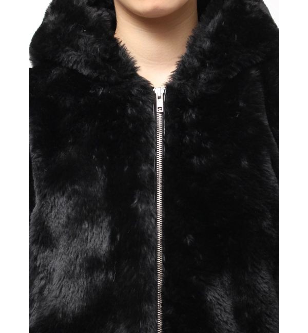 GYDA「GGエコファーショートフードコート」|ダウン|