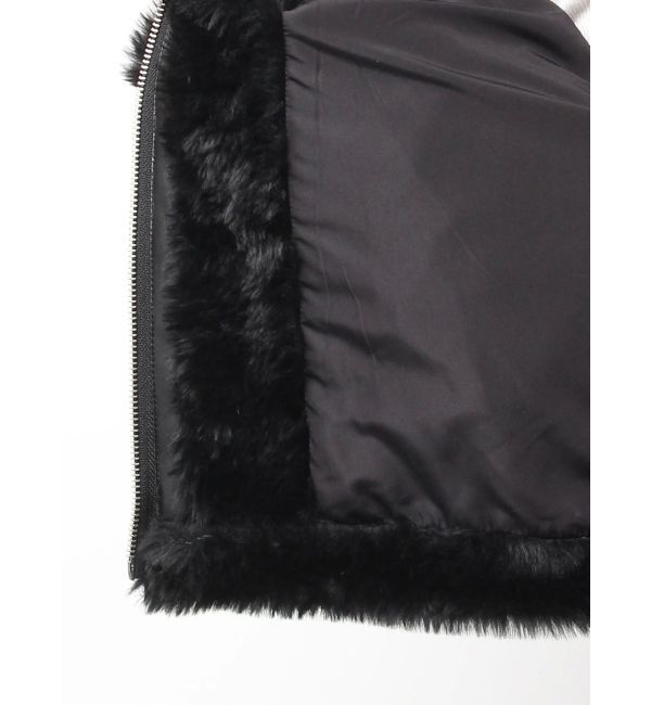 GYDA「GGエコファーショートフードコート」|ダウン|