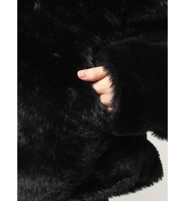 GYDA「GGエコファーショートフードコート」|ダウン|