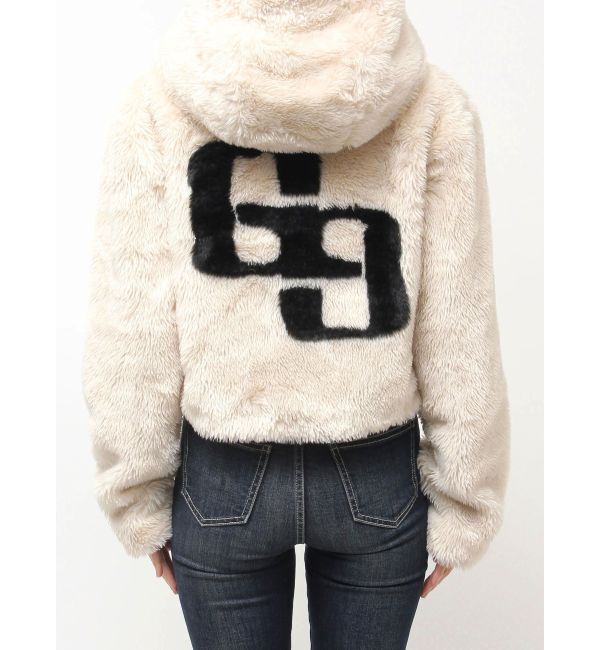 GYDA「GGエコファーショートフードコート」|ダウン|