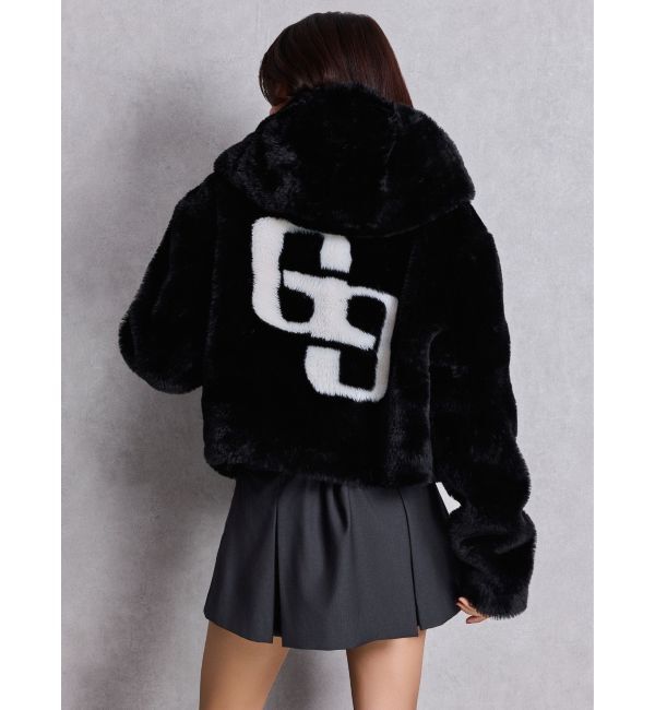 GYDA「GGエコファーショートフードコート」|ダウン|