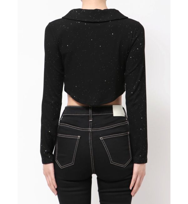 GYDA「GYDA hologram ZIPトップス」|Tシャツ・カットソー|