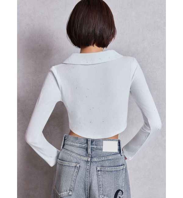 GYDA「GYDA hologram ZIPトップス」|Tシャツ・カットソー|