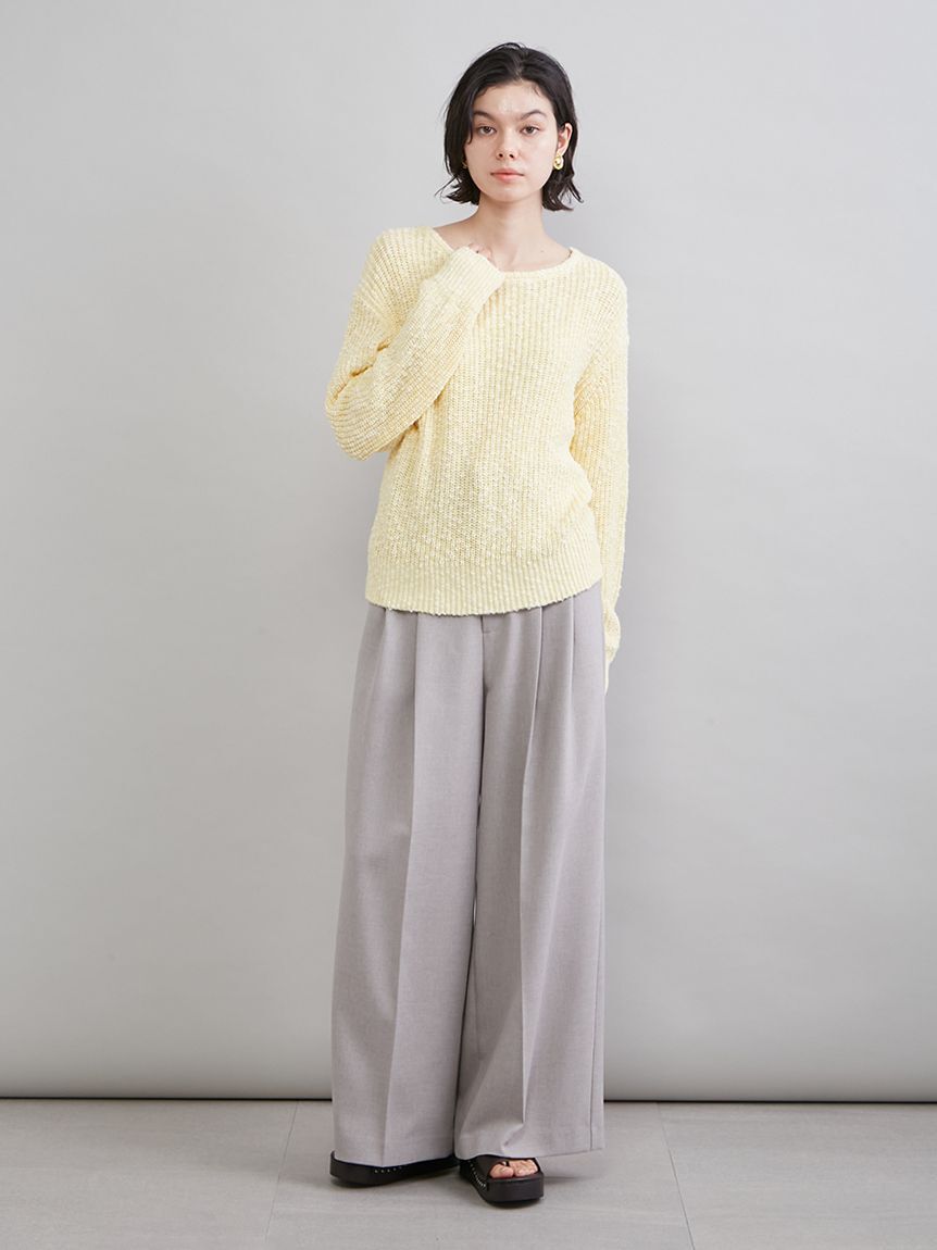 Mila Owen「ボートネック片畔ニット」|ニット・セーター|