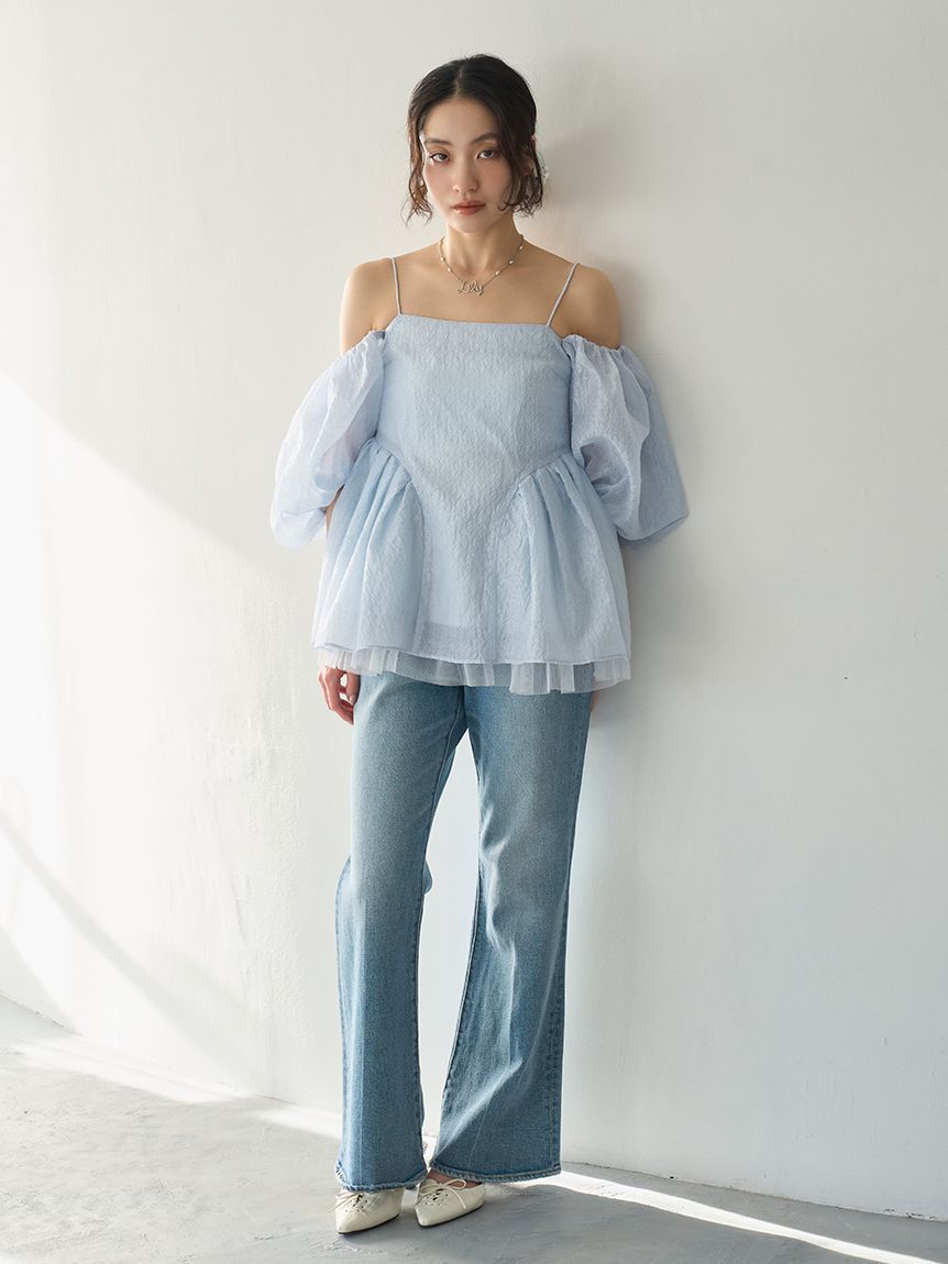 LILY BROWN「3way ペプラムトップス」|シャツ・ブラウス|