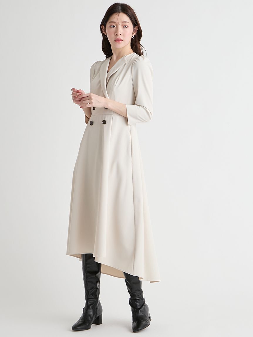 CELFORD「【洗える】トレンチデザインワンピース」|ワンピース|