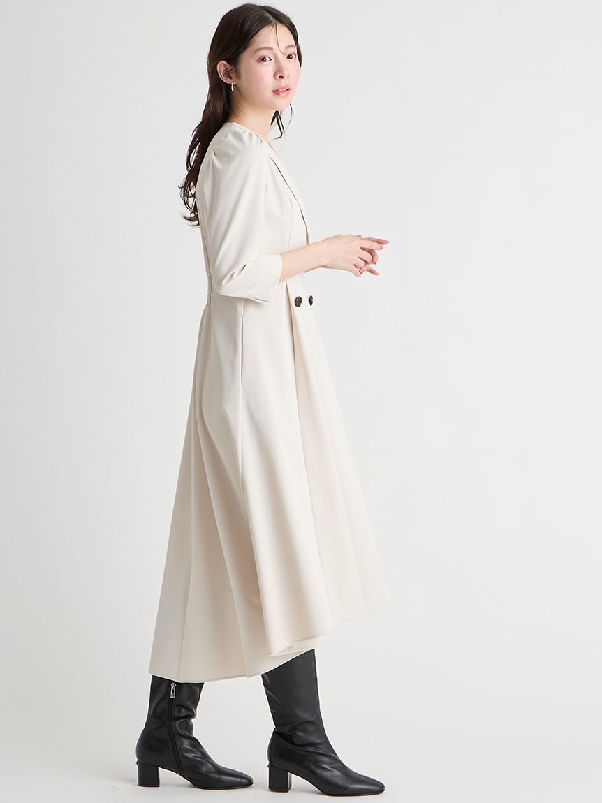 CELFORD「【洗える】トレンチデザインワンピース」|ワンピース|