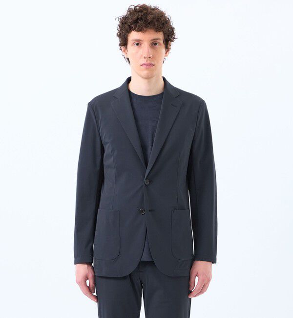 MACKINTOSH PHILOSOPHY「ドライフラットストレッチ イージージャケット ナイロントリコット」|テーラードジャケット|