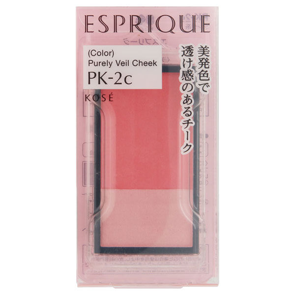 エスプリーク「エスプリーク ピュアリーベール チーク PK-2c ピンク系 レフィル/無香料 (3.3g)」|チーク|