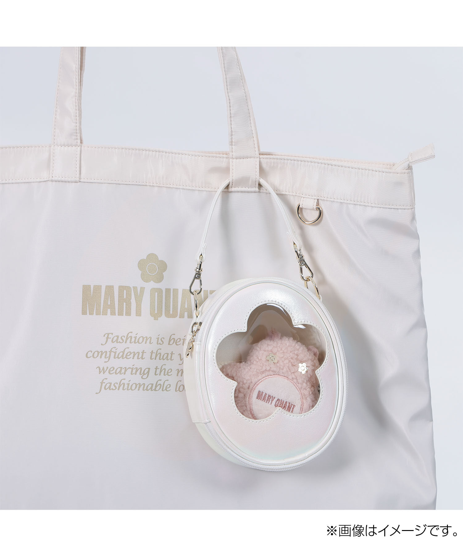 MARY QUANT「デイジークリアフレーム フェイバリットポーチ」|ポーチ|