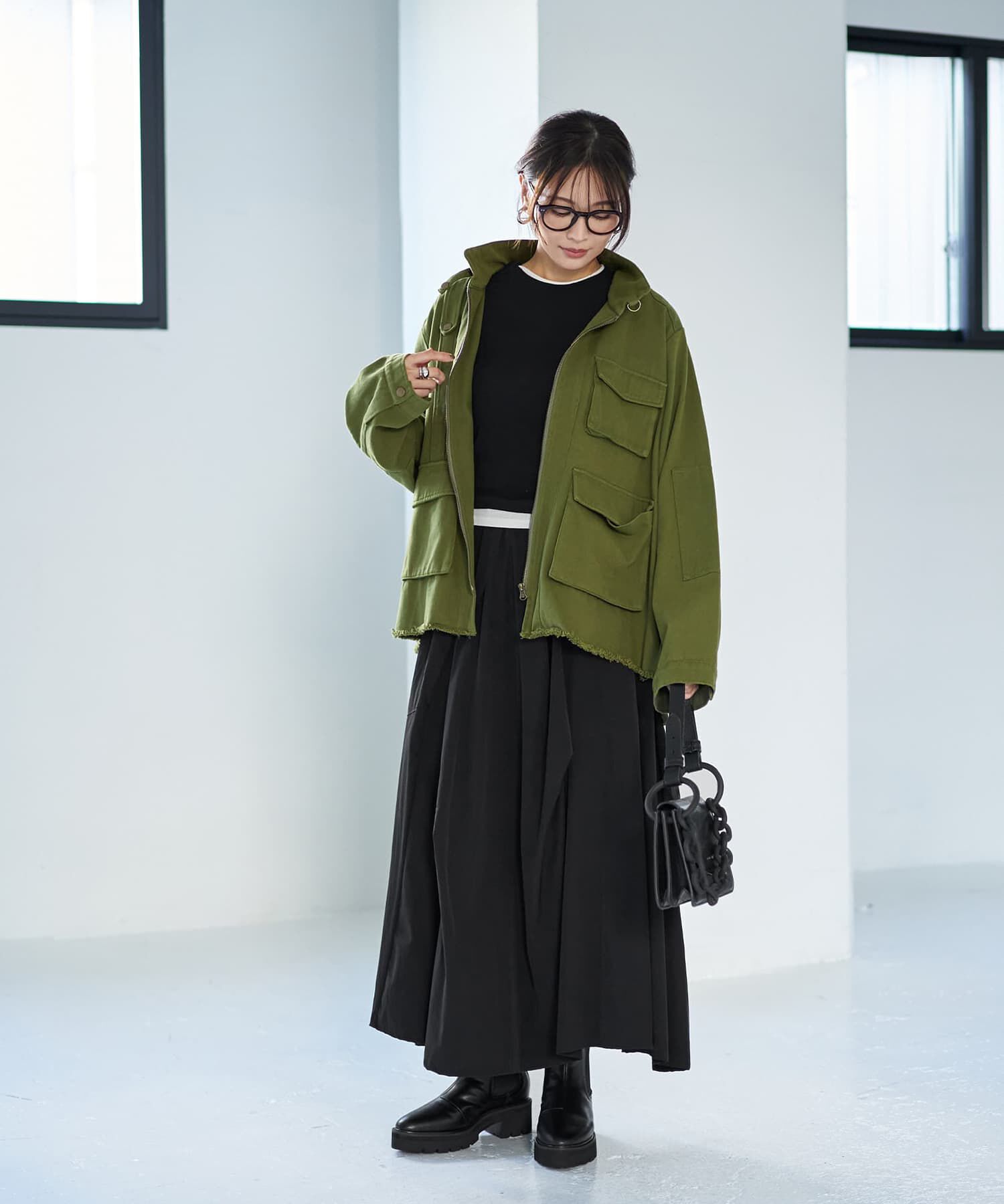 STYLE DELI「洗い加工ミリタリージャケット」|ミリタリージャケット|