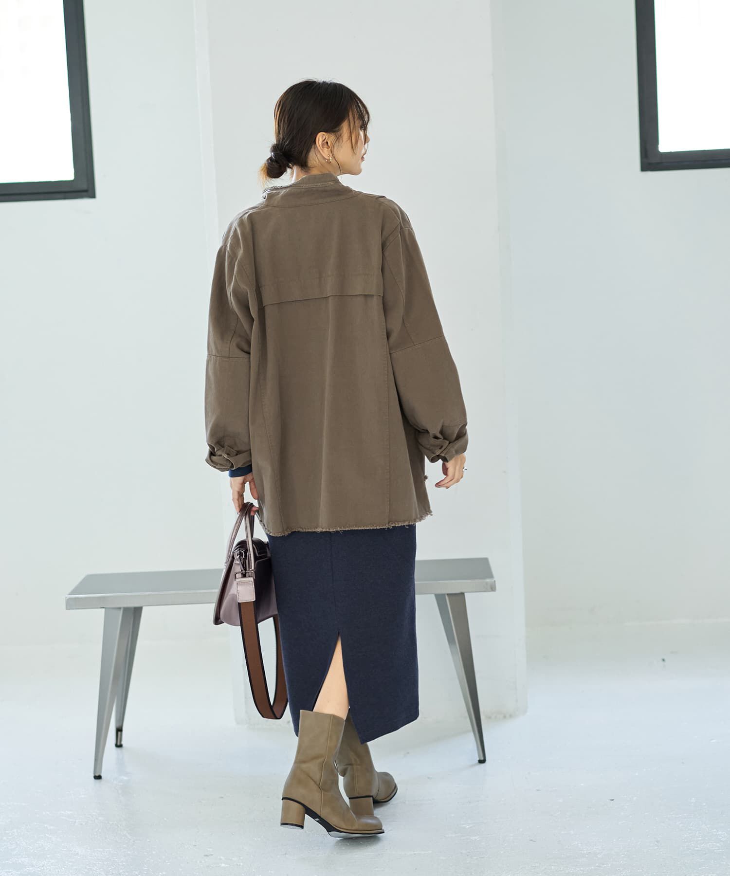 STYLE DELI「洗い加工ミリタリージャケット」|ミリタリージャケット|