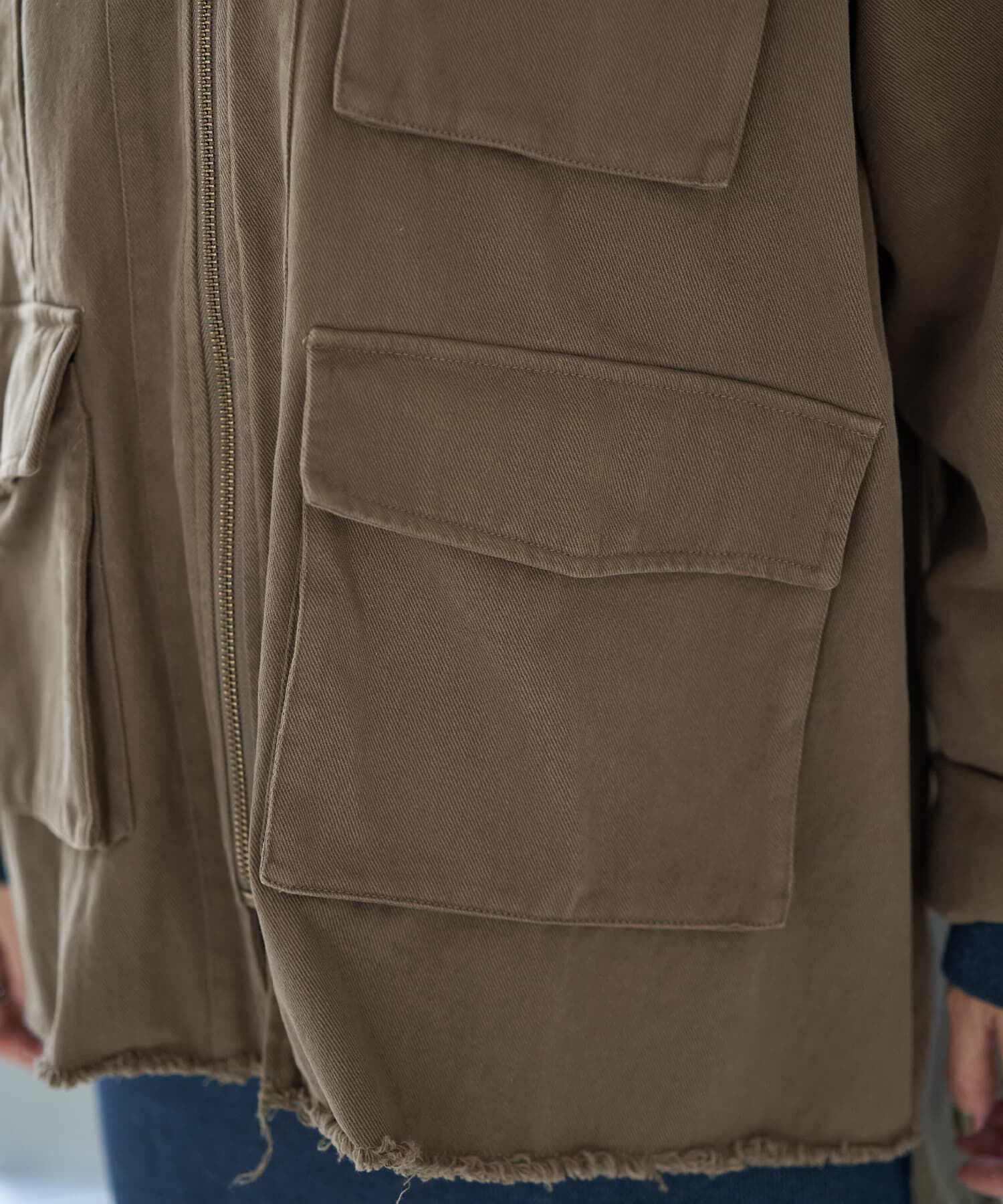 STYLE DELI「洗い加工ミリタリージャケット」|ミリタリージャケット|