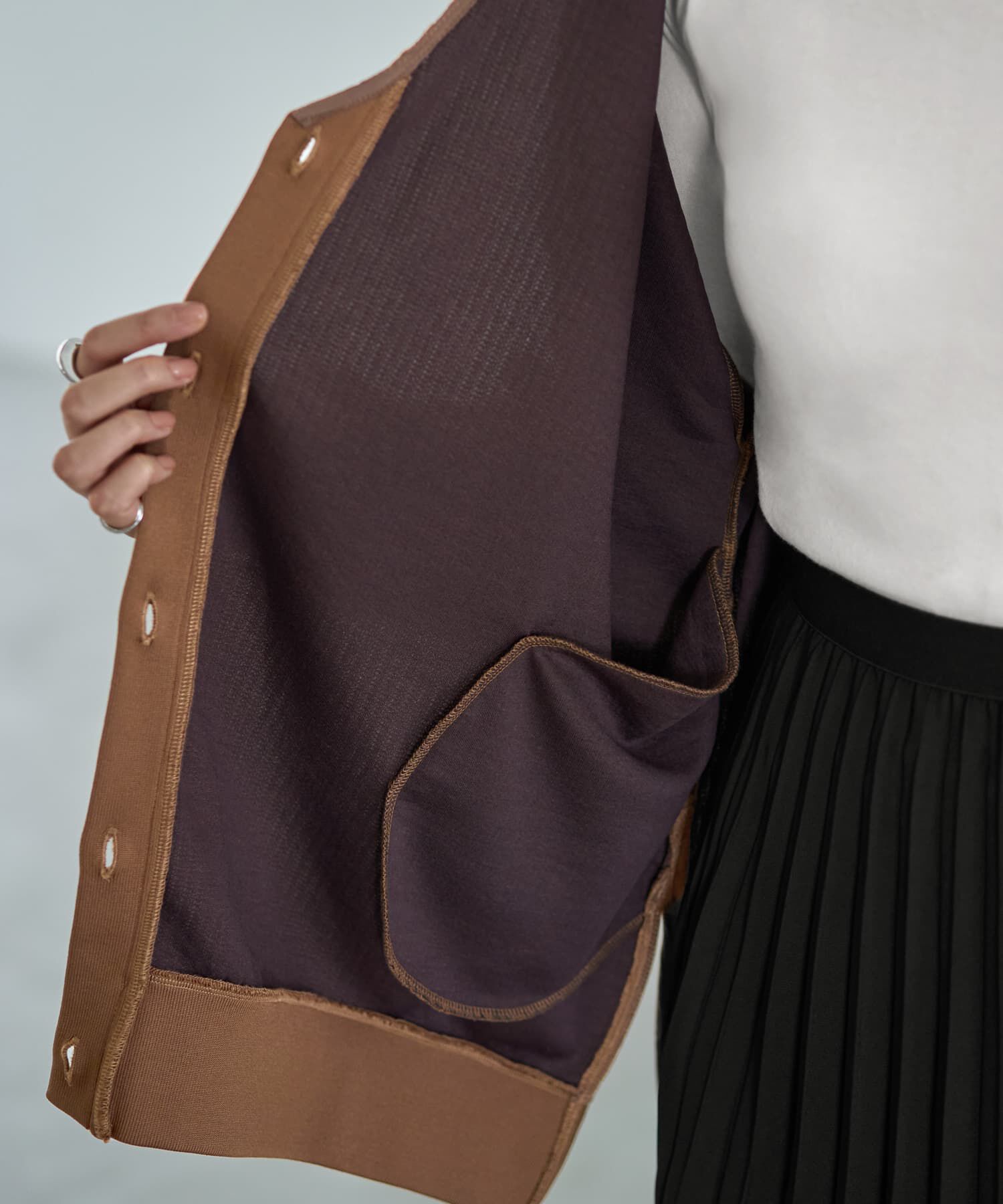 STYLE DELI「リラックスニットソーカーディガン」|カーディガン|