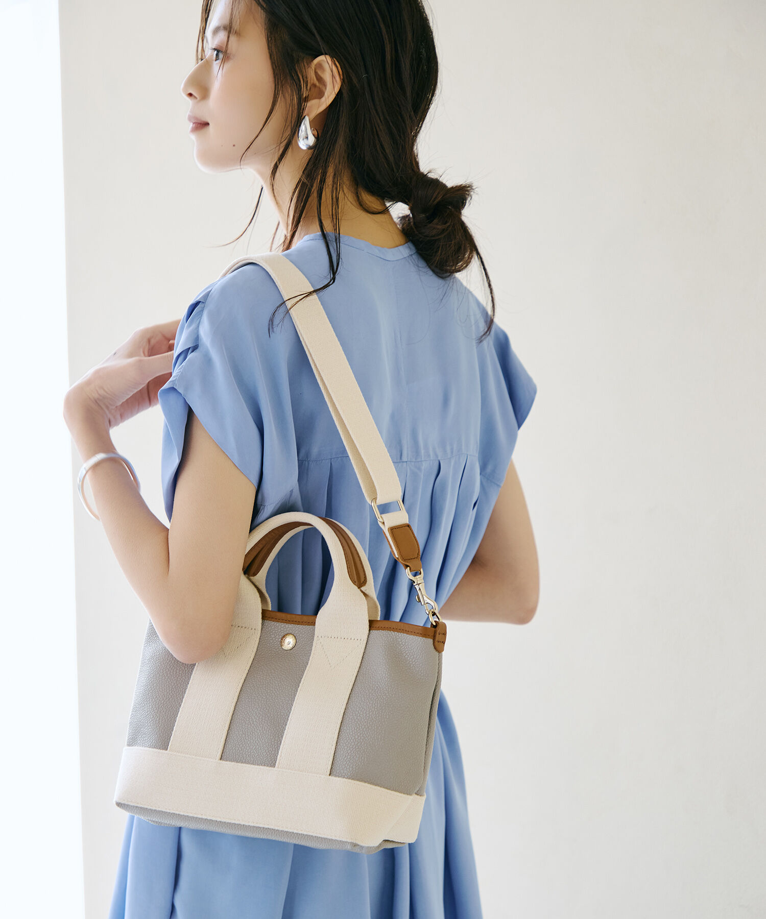 TOPKAPI BREATH「【Breath TOPKAPI】SCOTCH GRAIN スコッチグレイン ショルダー付き ミニ トートバッグ SS」|ショルダー・メッセンジャー|