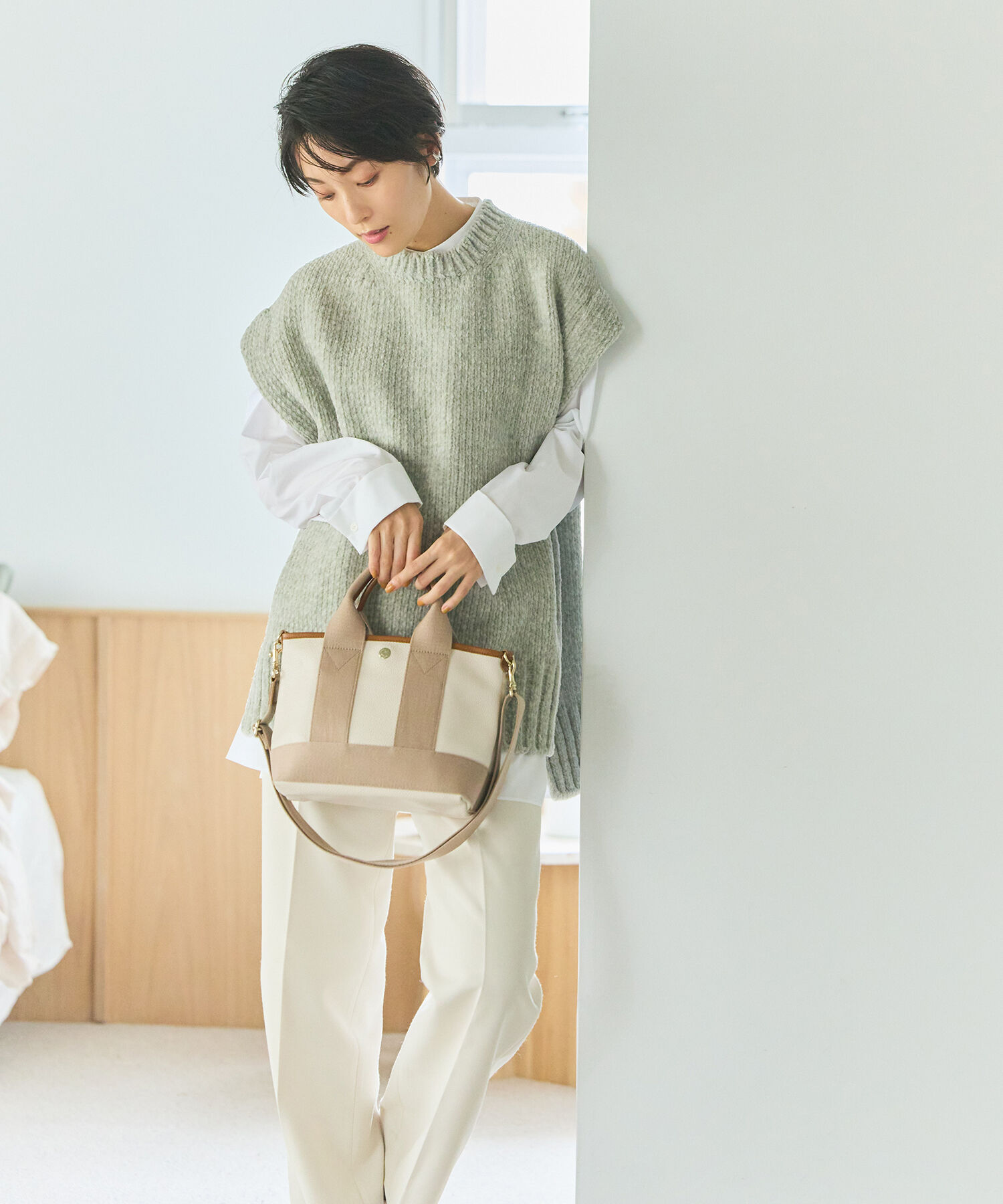 TOPKAPI BREATH「【Breath TOPKAPI】SCOTCH GRAIN スコッチグレイン ショルダー付き ミニ トートバッグ SS」|ショルダー・メッセンジャー|