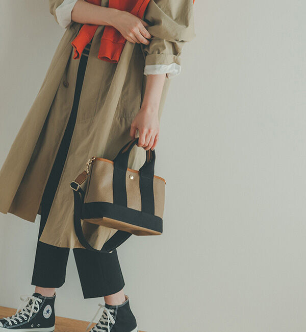 TOPKAPI BREATH「【Breath TOPKAPI】SCOTCH GRAIN スコッチグレイン ショルダー付き ミニ トートバッグ SS」|ショルダー・メッセンジャー|