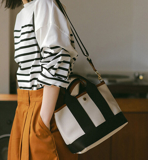 TOPKAPI BREATH「【Breath TOPKAPI】SCOTCH GRAIN スコッチグレイン ショルダー付き ミニ トートバッグ SS」|ショルダー・メッセンジャー|