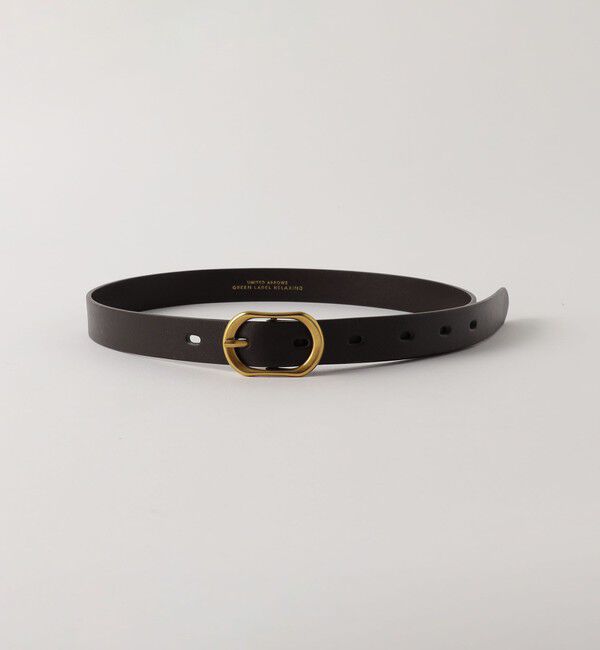UNITED ARROWS green label relaxing「レクタングル バックル ベルト」|ベルト|DK.BROWN