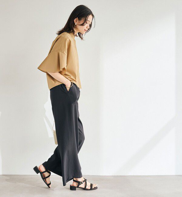 UNITED ARROWS green label relaxing「フレアスリーブ クロップド シャツ -マシンウォッシャブル・UVカット-」|シャツ・ブラウス|