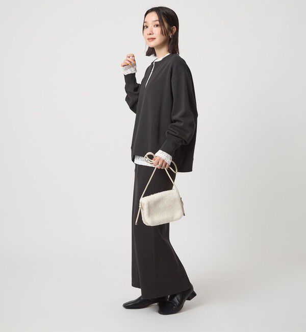 UNITED ARROWS green label relaxing「【WEB限定】＜at ease＞ダブルフェイス プルオーバー カットソー」|Tシャツ・カットソー|