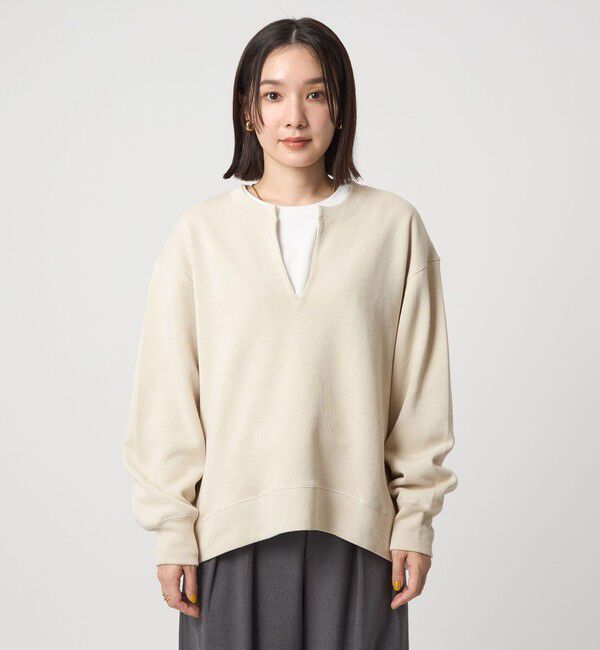 UNITED ARROWS green label relaxing「【WEB限定】＜at ease＞ダブルフェイス プルオーバー カットソー」|Tシャツ・カットソー|