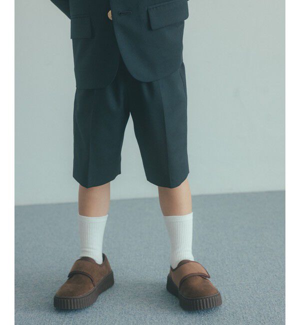 UNITED ARROWS green label relaxing「TRW ソリッド ショートパンツ / キッズ 110cm-130cm」|スーツ|NAVY