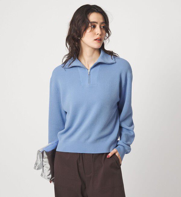 UNITED ARROWS green label relaxing「ハーフ ジップ プルオーバー ウォッシャブル」|ニット・セーター|