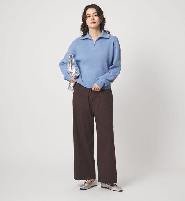 UNITED ARROWS green label relaxing「ハーフ ジップ プルオーバー ウォッシャブル」|ニット・セーター|