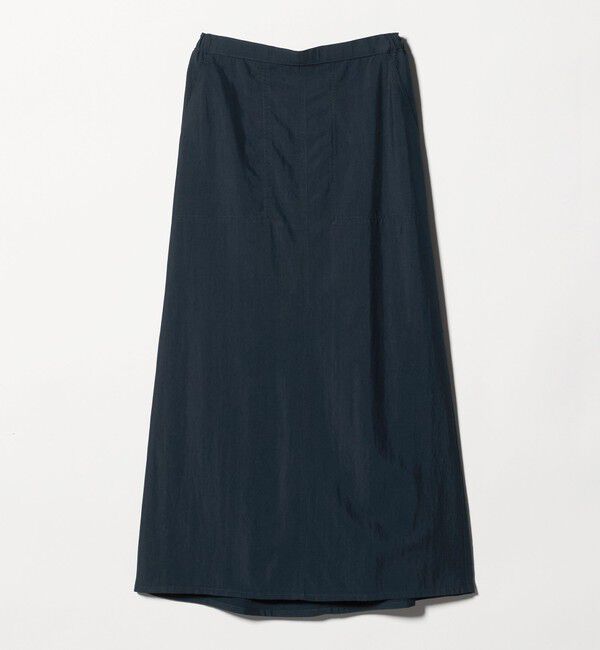 UNITED ARROWS green label relaxing「ツイル Aライン スカート」|フレア|NAVY