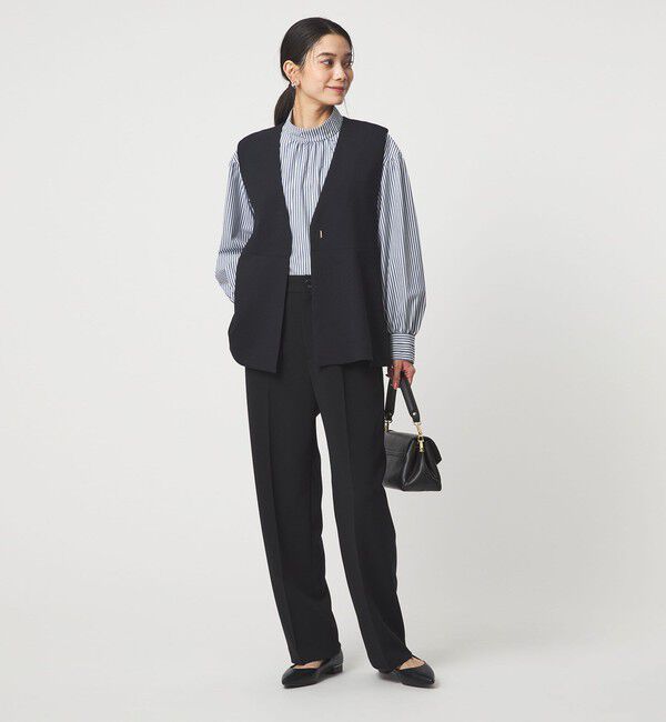 UNITED ARROWS green label relaxing「［size SHORTあり］ハイネック ボリューム スリーブ ブラウス」|シャツ・ブラウス|