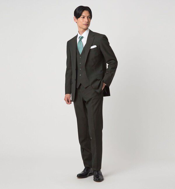 UNITED ARROWS green label relaxing「REDA トロピカル 無地 スリム ノープリーツ スーツパンツ」|スーツ|