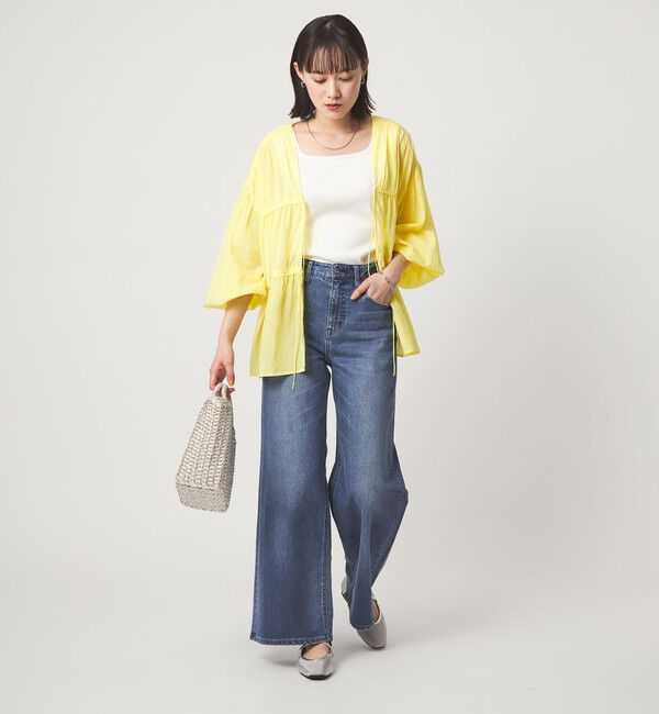 UNITED ARROWS green label relaxing「【別注】＜Healthy DENIM＞ワイド フレア デニム パンツ」|デニム|