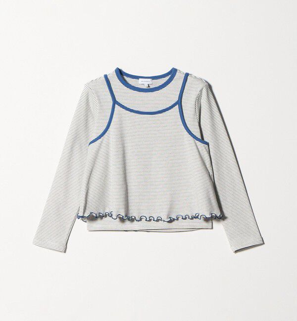 UNITED ARROWS green label relaxing「ボーダーTシャツ＋キャミソール セット / キッズ 140cm-160cm」|Tシャツ・カットソー|OFF WHITE