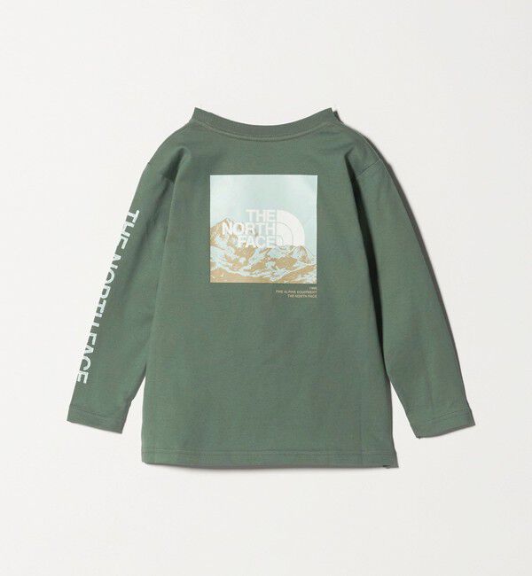 UNITED ARROWS green label relaxing「＜THE NORTH FACE＞ロングスリーブスリーブグラフィックティー / キッズ  110cm-120cm」|Tシャツ・カットソー|OLIVE