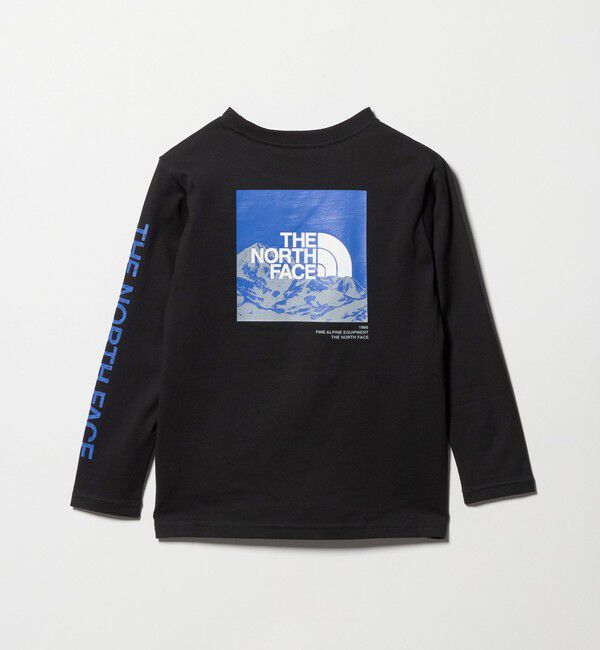 UNITED ARROWS green label relaxing「＜THE NORTH FACE＞ロングスリーブ スリーブグラフィックティー / キッズ  130cm-160cm」|Tシャツ・カットソー|BLACK