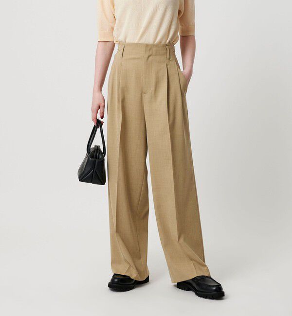 BEAUTY&YOUTH UNITED ARROWS「ポリエステルブレンド ２タック タブワイドパンツ」|その他|