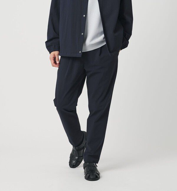 BEAUTY&YOUTH UNITED ARROWS「【WEB限定】 360&deg;MASTER 1プリーツ テーパード イージーパンツ NO.5 セットアップ対応 撥水 ストレッチ ウ」|チノ|NAVY