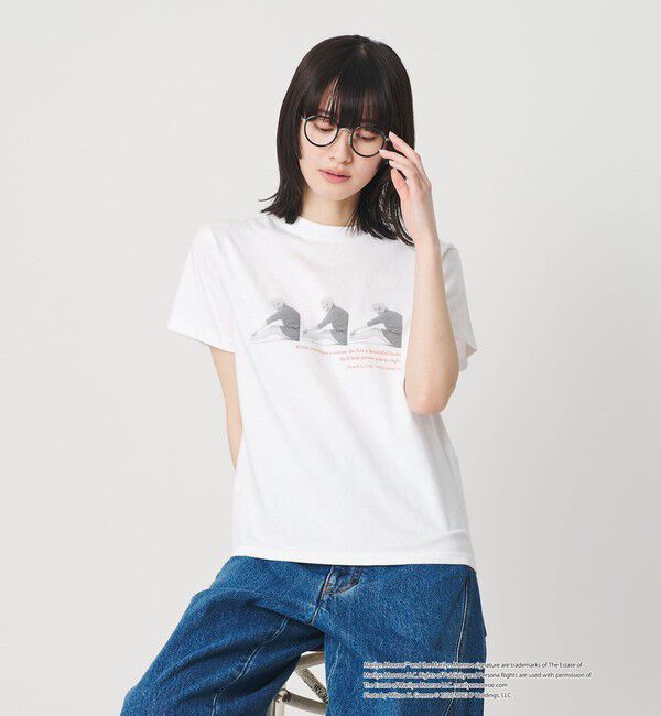 BEAUTY&YOUTH UNITED ARROWS「【別注】＜GOOD ROCK SPEED＞Marilyn Monroe フォトプリント Tシャツ」|Tシャツ・カットソー|