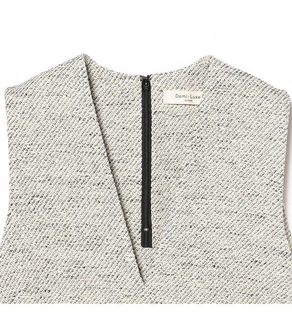 Demi-Luxe BEAMS 「ツイード フレア Vネック ジレ＊」|シャツ・ブラウス|