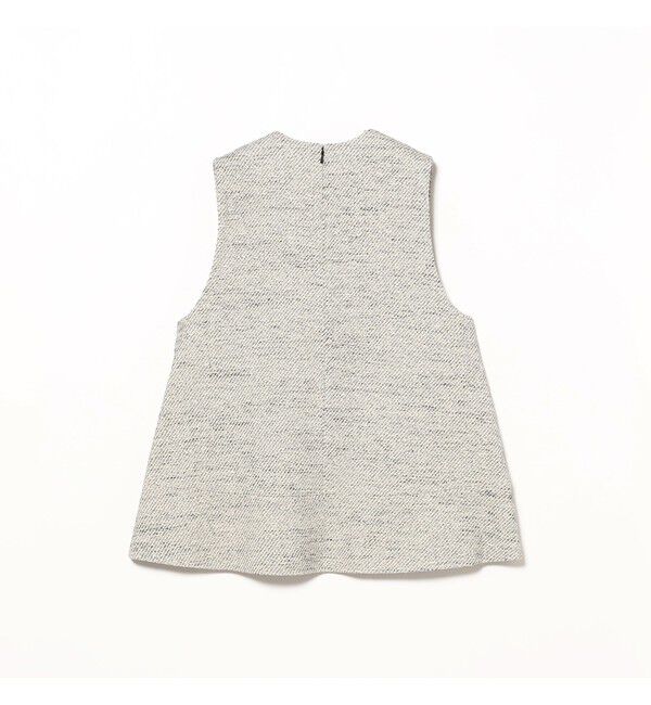 Demi-Luxe BEAMS 「ツイード フレア Vネック ジレ＊」|シャツ・ブラウス|