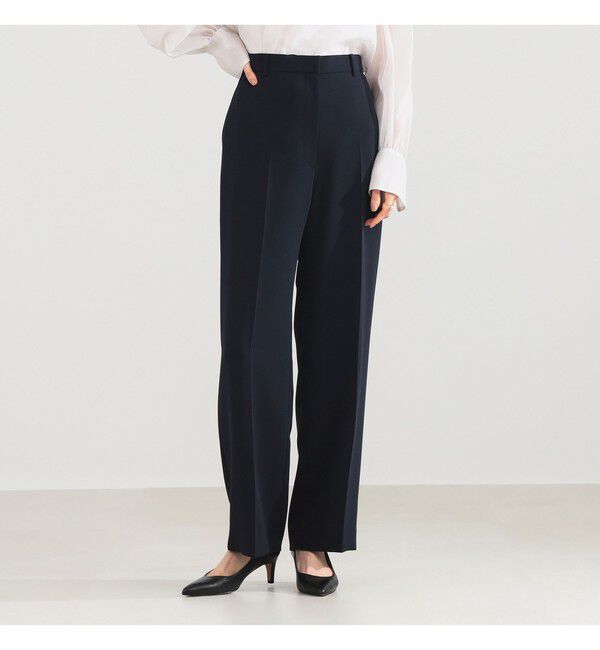 Demi-Luxe BEAMS 「ソフト ストレート パンツ＊」|チノ|NAVY
