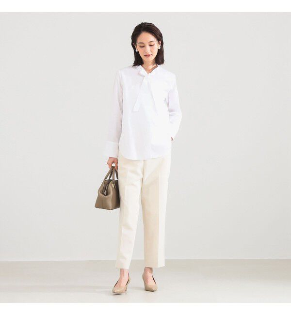Demi-Luxe BEAMS 「コットン リボンタイ シャツ」|シャツ・ブラウス|