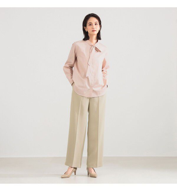 Demi-Luxe BEAMS 「コットン リボンタイ シャツ」|シャツ・ブラウス|