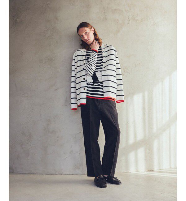 SHIPS「BATEAUX DE SHIPS: コットン ミラノリブ シングル テーラード ニットジャケット」|カーディガン|