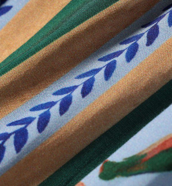 quaranciel「quaranciel: SPRINTEX フラワーパネル柄 スカーフ フレア スカート」|スカート|