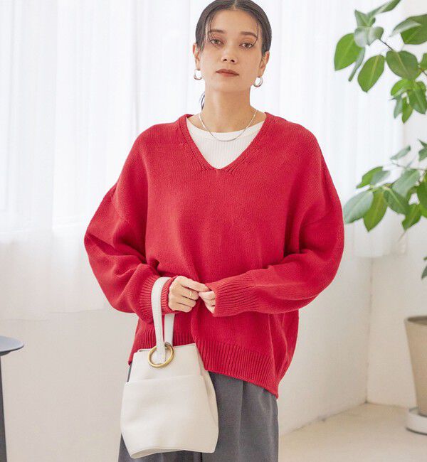 SHIPS for women「〈手洗い可能〉バルキーヤーン プルオーバー」|ニット・セーター|